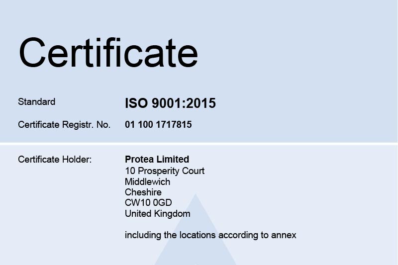 ISO 9001:2015 Certification Reissued