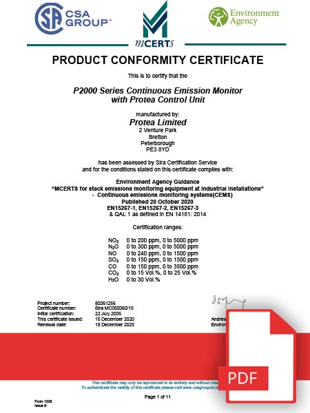 MCERT Certificate